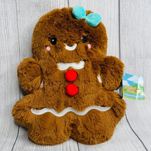 Squishable‎ Mini Comfort Food Gingerbread Woman Plush Toy Stuffed Toy Pillow NWT - Picture 1 of 6